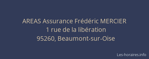 AREAS Assurance Frédéric MERCIER