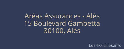 Aréas Assurances - Alès