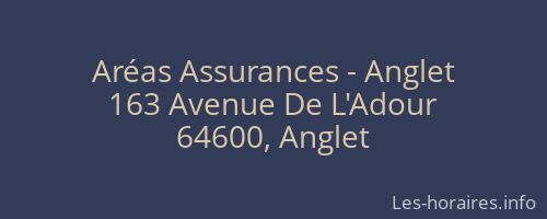 Aréas Assurances - Anglet