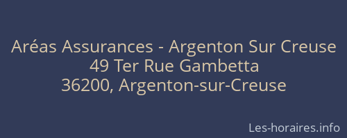 Aréas Assurances - Argenton Sur Creuse