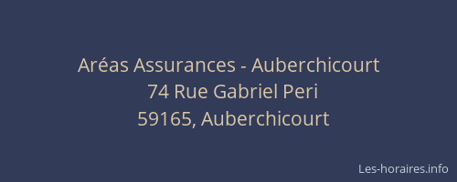 Aréas Assurances - Auberchicourt