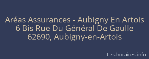 Aréas Assurances - Aubigny En Artois