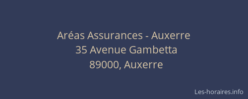 Aréas Assurances - Auxerre