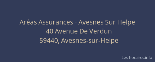 Aréas Assurances - Avesnes Sur Helpe
