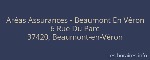 Aréas Assurances - Beaumont En Véron