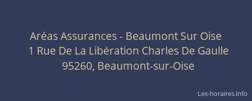 Aréas Assurances - Beaumont Sur Oise