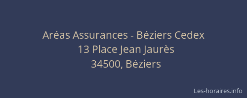 Aréas Assurances - Béziers Cedex