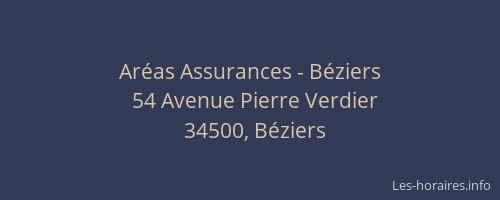 Aréas Assurances - Béziers