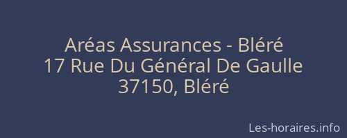 Aréas Assurances - Bléré