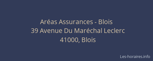 Aréas Assurances - Blois