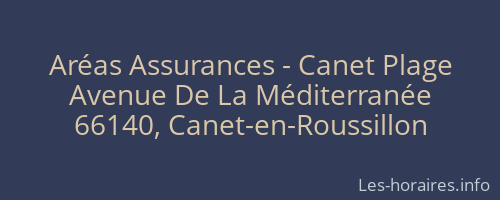 Aréas Assurances - Canet Plage