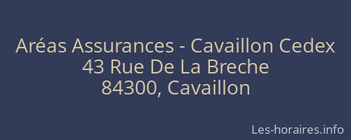 Aréas Assurances - Cavaillon Cedex