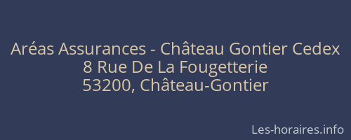 Aréas Assurances - Château Gontier Cedex