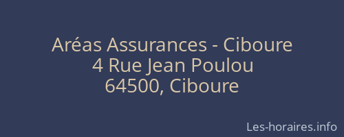 Aréas Assurances - Ciboure