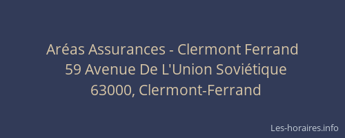Aréas Assurances - Clermont Ferrand