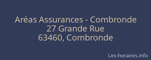Aréas Assurances - Combronde