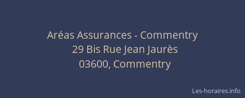 Aréas Assurances - Commentry