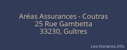 Aréas Assurances - Coutras