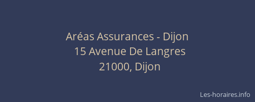 Aréas Assurances - Dijon