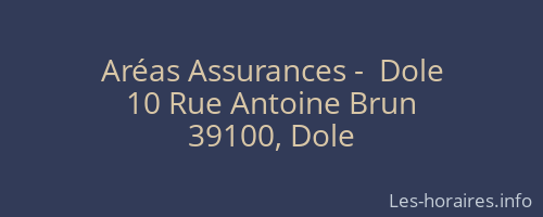 Aréas Assurances -  Dole