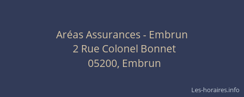 Aréas Assurances - Embrun