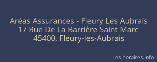 Aréas Assurances - Fleury Les Aubrais