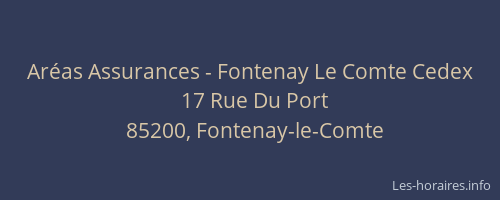 Aréas Assurances - Fontenay Le Comte Cedex