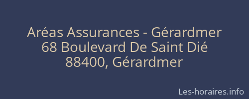 Aréas Assurances - Gérardmer