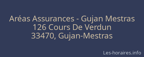 Aréas Assurances - Gujan Mestras
