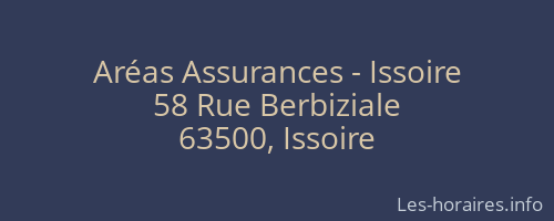 Aréas Assurances - Issoire