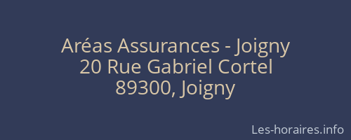Aréas Assurances - Joigny