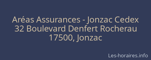 Aréas Assurances - Jonzac Cedex