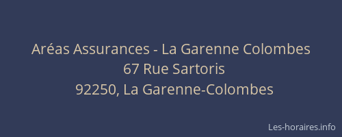 Aréas Assurances - La Garenne Colombes