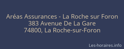 Aréas Assurances - La Roche sur Foron