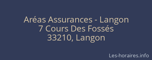 Aréas Assurances - Langon