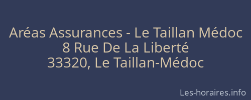 Aréas Assurances - Le Taillan Médoc