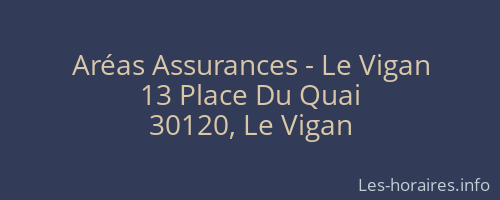 Aréas Assurances - Le Vigan