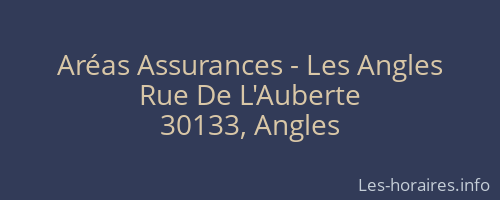 Aréas Assurances - Les Angles