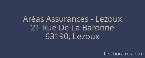 Aréas Assurances - Lezoux