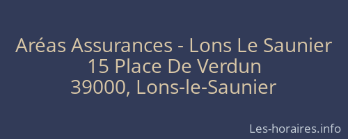 Aréas Assurances - Lons Le Saunier