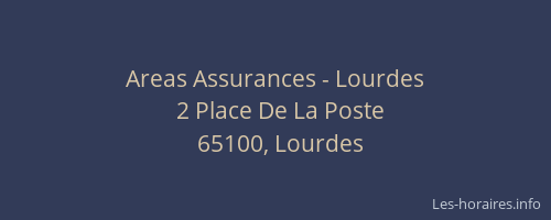 Areas Assurances - Lourdes