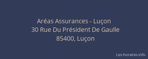 Aréas Assurances - Luçon