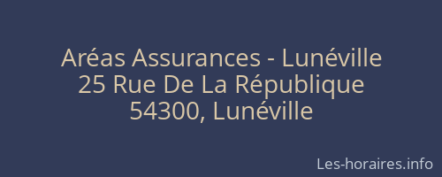 Aréas Assurances - Lunéville