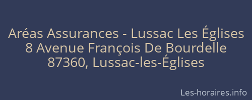 Aréas Assurances - Lussac Les Églises