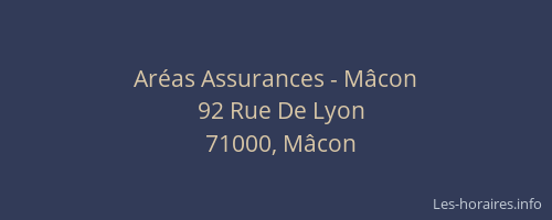Aréas Assurances - Mâcon