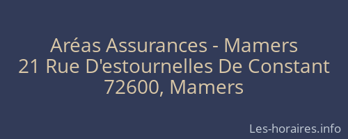 Aréas Assurances - Mamers