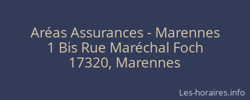 Aréas Assurances - Marennes