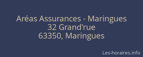Aréas Assurances - Maringues