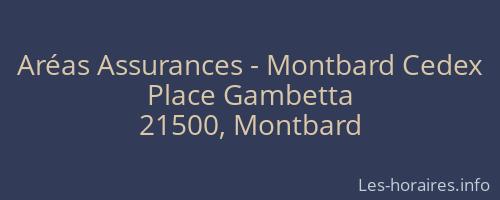 Aréas Assurances - Montbard Cedex