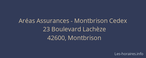 Aréas Assurances - Montbrison Cedex